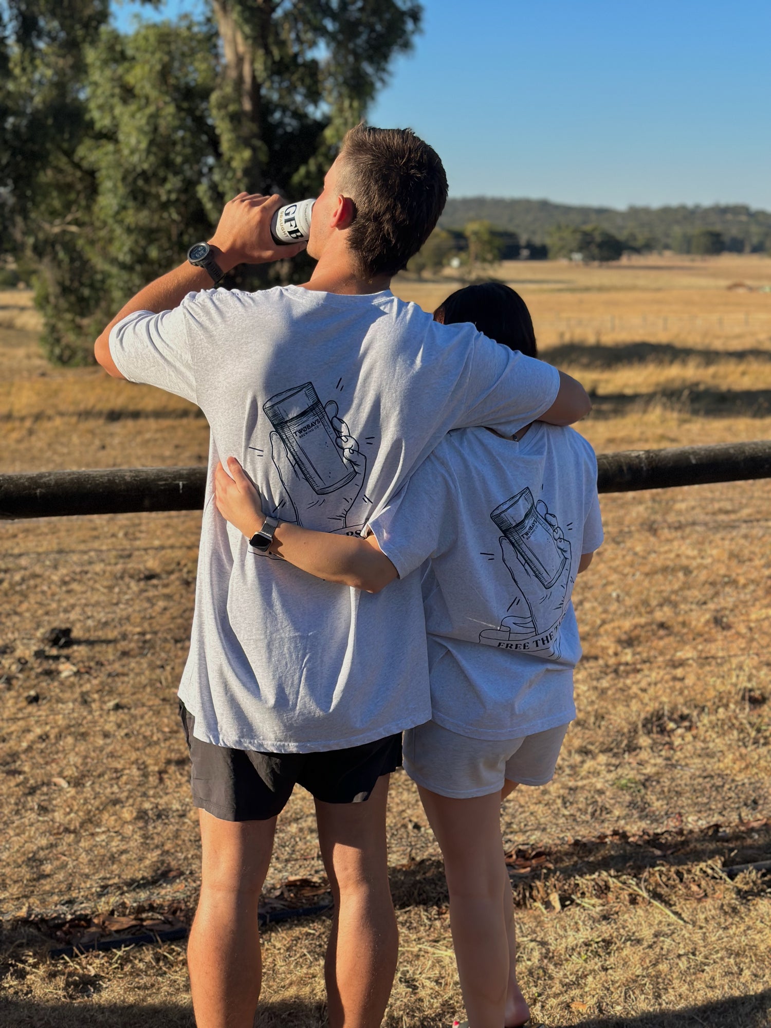 Light Grey Free the Taps T-Shirt