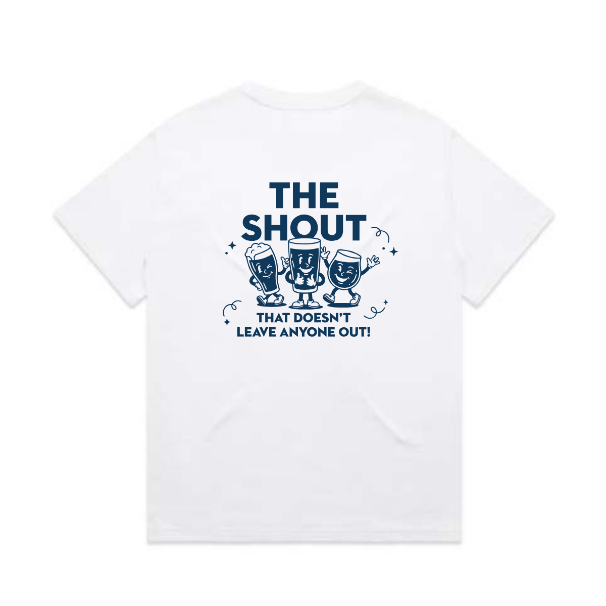 T-Shirt White The Shout Beer Buddies